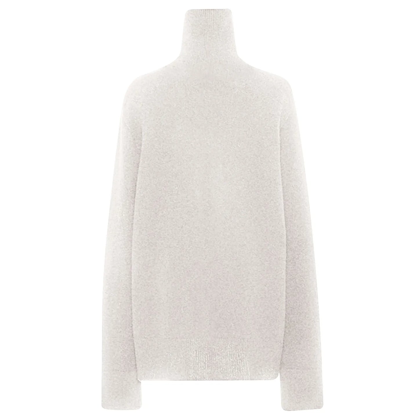 Women's Sweater Pullover Cashmere Pullover High Neck Wool Casual Knit Tops Autumn Winter Jacket Warm Pullover
