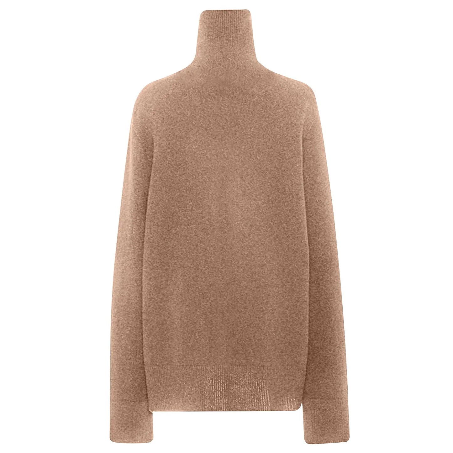 Women's Sweater Pullover Cashmere Pullover High Neck Wool Casual Knit Tops Autumn Winter Jacket Warm Pullover