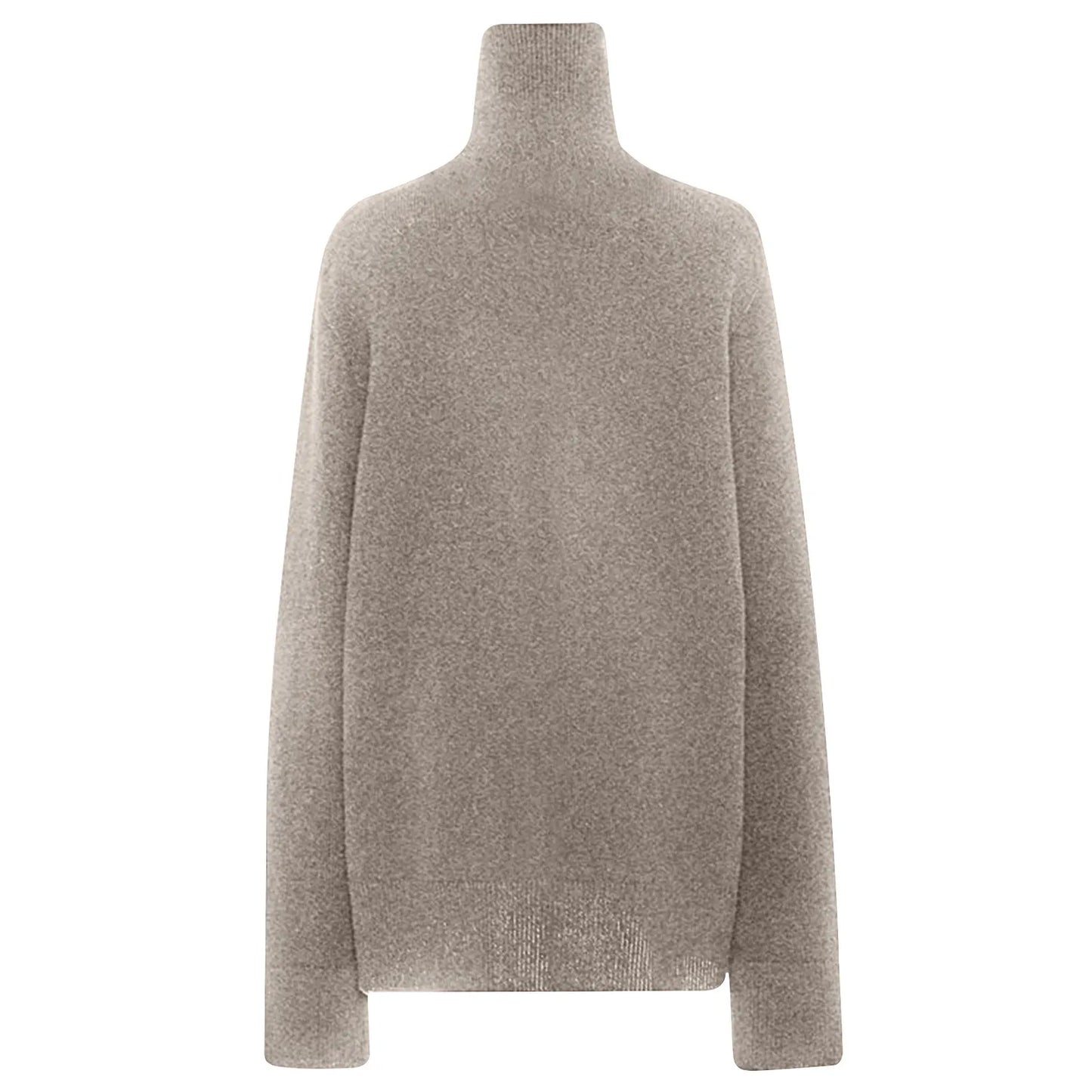 Women's Sweater Pullover Cashmere Pullover High Neck Wool Casual Knit Tops Autumn Winter Jacket Warm Pullover