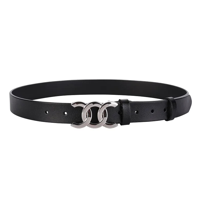 Europe and the United States hot ladies leather belt decorative western pants girdle belt female cowhide retro belt