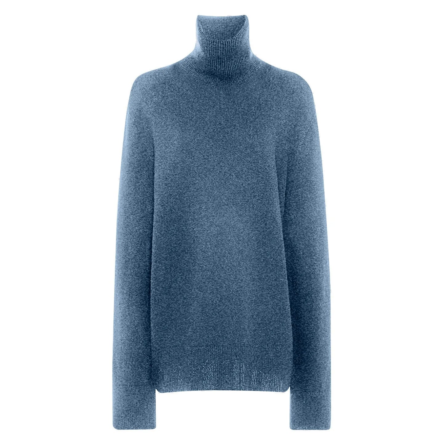Women's Sweater Pullover Cashmere Pullover High Neck Wool Casual Knit Tops Autumn Winter Jacket Warm Pullover