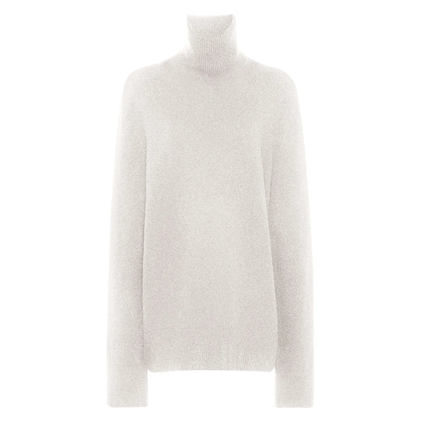Women's Sweater Pullover Cashmere Pullover High Neck Wool Casual Knit Tops Autumn Winter Jacket Warm Pullover