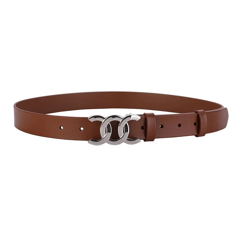 Europe and the United States hot ladies leather belt decorative western pants girdle belt female cowhide retro belt
