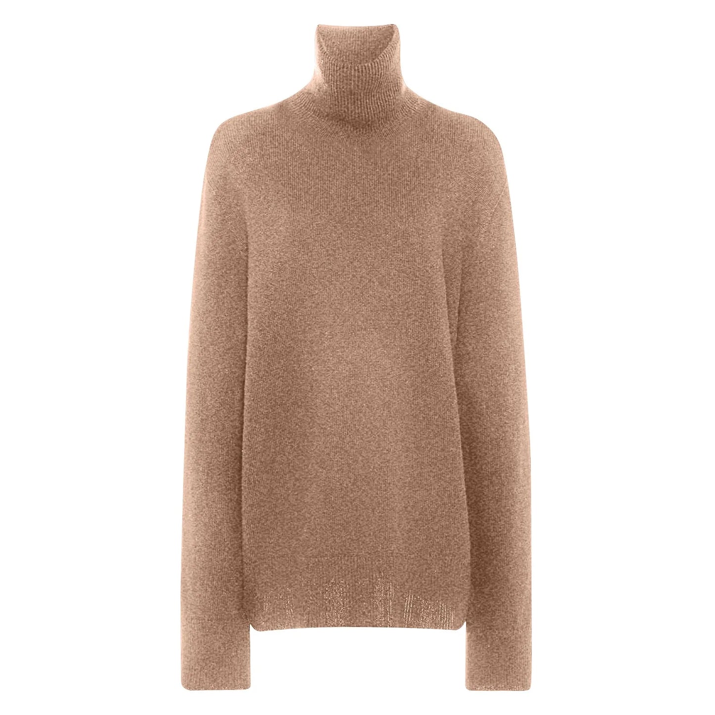 Women's Sweater Pullover Cashmere Pullover High Neck Wool Casual Knit Tops Autumn Winter Jacket Warm Pullover